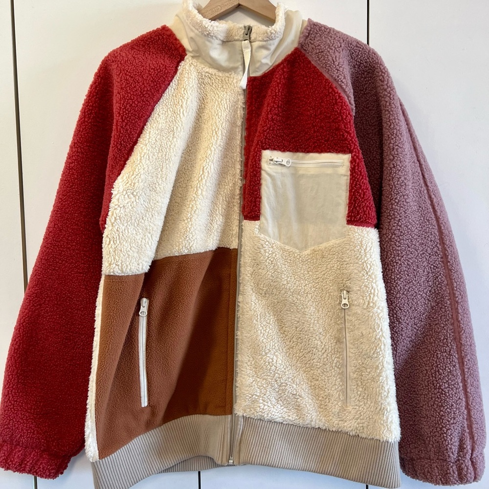 Helmet Lang Patched Oversized Fleece